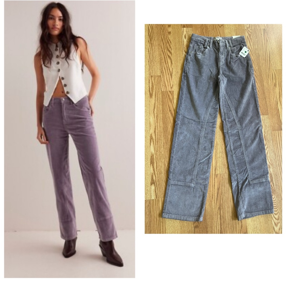 We The Free Purple Straight Leg Pants